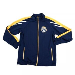HOLLOWAY INDERKUM High School Tiger Track Jacket Men's LARGE Blue Full Zip​​